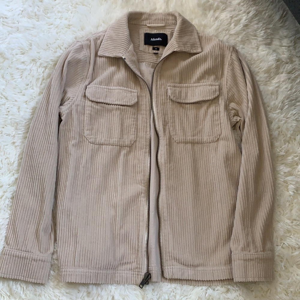 Afends Corduroy Zip Up Shirt